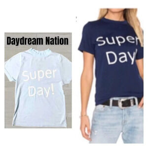 NEW Daydream Nation Super Day T Shirt Lt Blue XL Navy XL